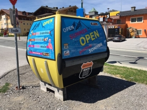 obertauern gondel werbung